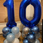 40 Inch Navy Blue 10 Number Balloons Giant 10 Balloons Navy Blue Birthday 10 Balloons 10Th Birthday Anniversary Events Party Dec