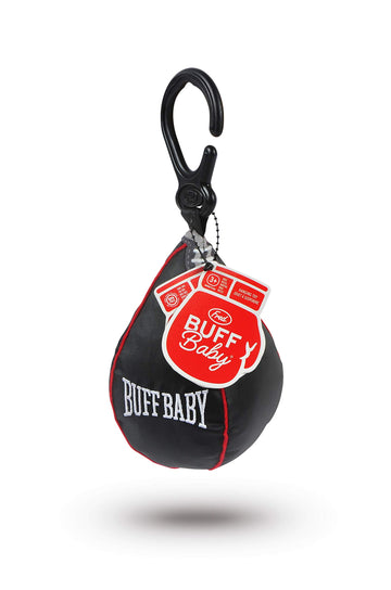 Genuine Fred Buff Baby Speed Bag Crinkle Toy - Engaging Hanging Toy for Play Gym & Stroller, Black, 1 Count - Perfect Gift for New Parents