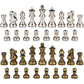 Odysseus Metal Weighted Chess Pieces With 2.5 Inch King And Extra Queens, Pieces Only, No Board