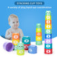 Ynanimery Stacking Cups Toys For Toddlers 1-3, Baby Toys Stacking Cups & Soft Blocks Teething Toys For Babies 6-12 Months Montes