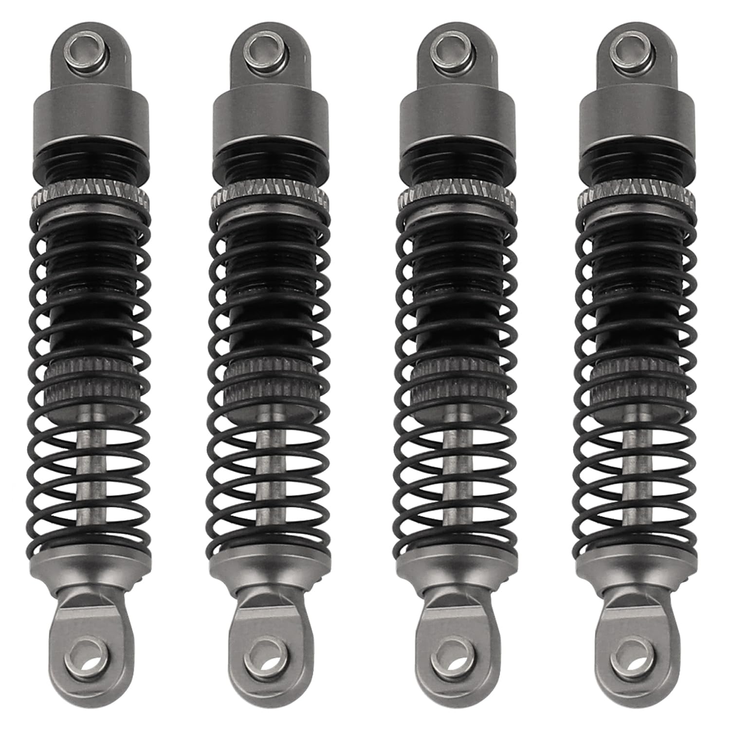 Rzxylrc 4Pcs 59Mm/65Mm Aluminum Shocks Absorbers Oil Threaded Damper For 1/18 Rc Crawler Trx4M Trx-4M Bronco Defender K10 Upgrad
