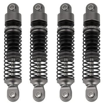 Rzxylrc 4Pcs 59Mm/65Mm Aluminum Shocks Absorbers Oil Threaded Damper For 1/18 Rc Crawler Trx4M Trx-4M Bronco Defender K10 Upgrad
