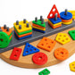 Space Enterprises Smart Activity Fun&Learning Blocks Geometrics, Educational & Learning Sorter Toys (Geometric Block)