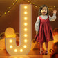 Imprsv 4Ft Marquee Light Up Letters J, Large Light Up Letters For Baby Shower Anniversary Wedding Room Decor, Big Letters For Pa