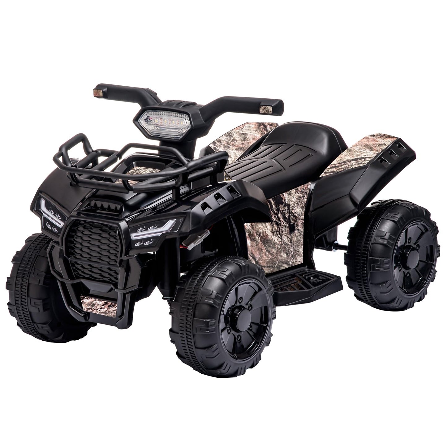 Forever Source ATV for Kids  6V Battery Powered Toddler 4 Wheeler w/Music  Light  1.2mph Max Speed  Kids ATV 4 Wheeler 18-36 Months  Black