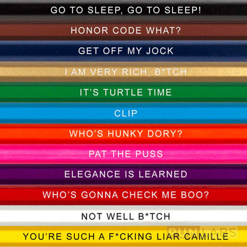 The Real Housewrites Colored Pencil Set for Fans of The Housewives | 12 Housewives-Inspired Parody Pencils | Each Color Pencil F