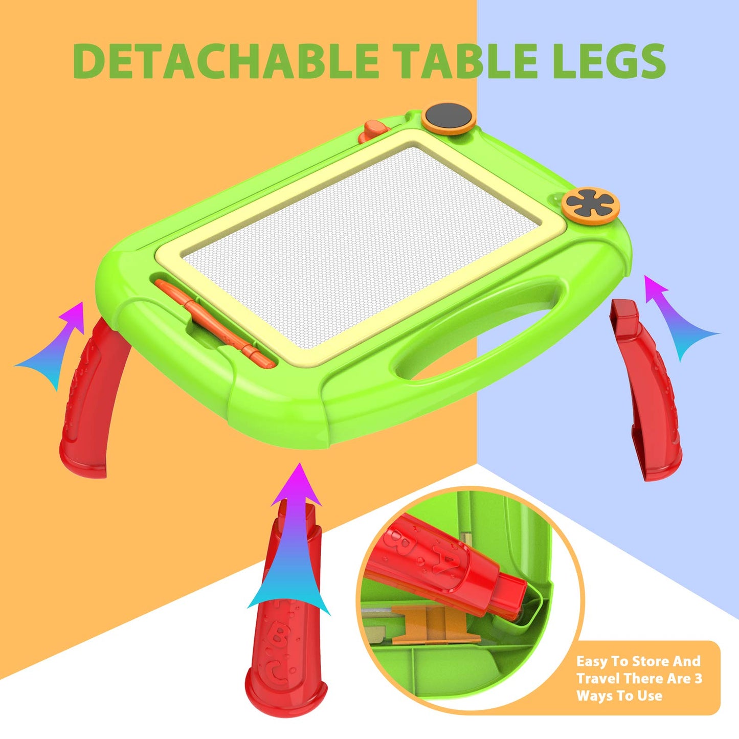 Creative Toys For 3 Year Old Boy,Magnetic Doodle Magna Drawing Doodle Board For Kids Age 3 Festival Gift Birthday Present For Toddlers Babies 3 Year Old Small Tablet For Toddler