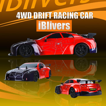 iBlivers Spider RC Drift Car, 1:14 Monster Truck Remote Control Drift Car with Full Proportional Throttle 4WD GT Drift RC Cars w