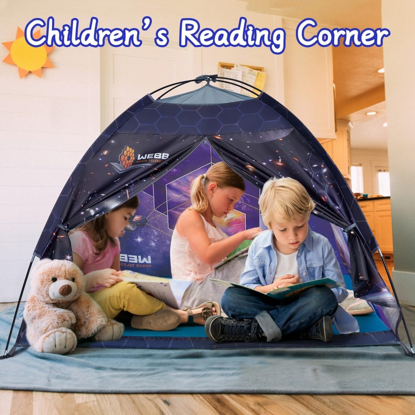 Mnagant James Webb Space Telescope Kids Play Tent Indoor & Outdoor For Boys And Girls(61'' X 61'' X 45'')