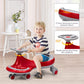 Baby Joy Wiggle Car For Kids, Swing Car With Led Flashing Wheels, No Batteries, Gears Or Pedals, Uses Twist, Turn, Wiggle Movement To Steer, Ride-On Toy For Boys Girls 3 Year Old And Up (Red)