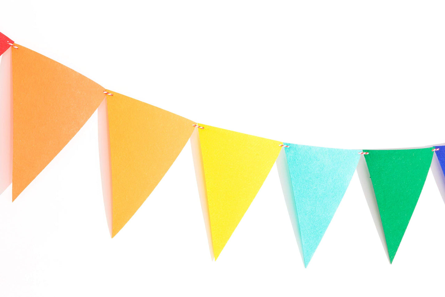 LOVENJOY Rainbow Banner Bunting - 7ft Multicolor Felt Fabric Pennant for Birthday/Classroom