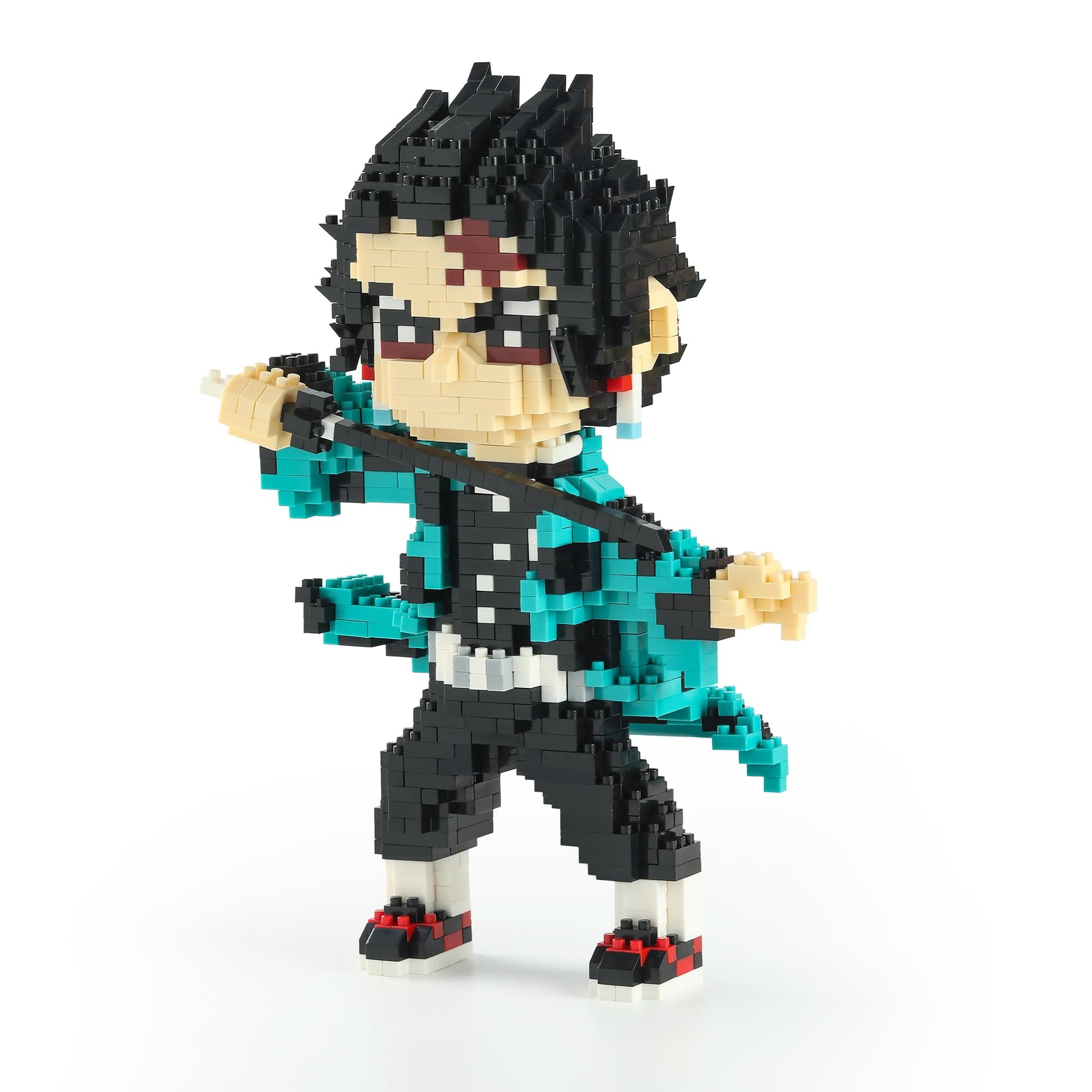 MACTANO Anime Demon Slayer Brickheadz Tanjiro Kamado Figure Building Set Micro Mini Building Block Toy for Kids mature-themed-1187pcs