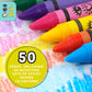Bright Stripes Travel Kit for Kids - Mess-Free Art Set, Small, Collage Fun Jungle, Model 19803, Includes Crayons, Stickers & Coloring Book