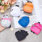 GORGECRAFT 6 Styles Mini Doll Backpack Miniatures House Backpack Doll Zipper School Bags Keys Purse for Dolls Accessories Costume Ornament Photography Props Black White Orange Blue Khaki Gifts