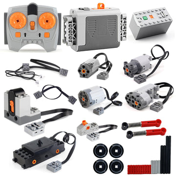 36Pcs Technical Parts Set Compatible With Lego Technic, Speed Power Functions Motor Kit, Technical Compatibility Brick Motors Ac