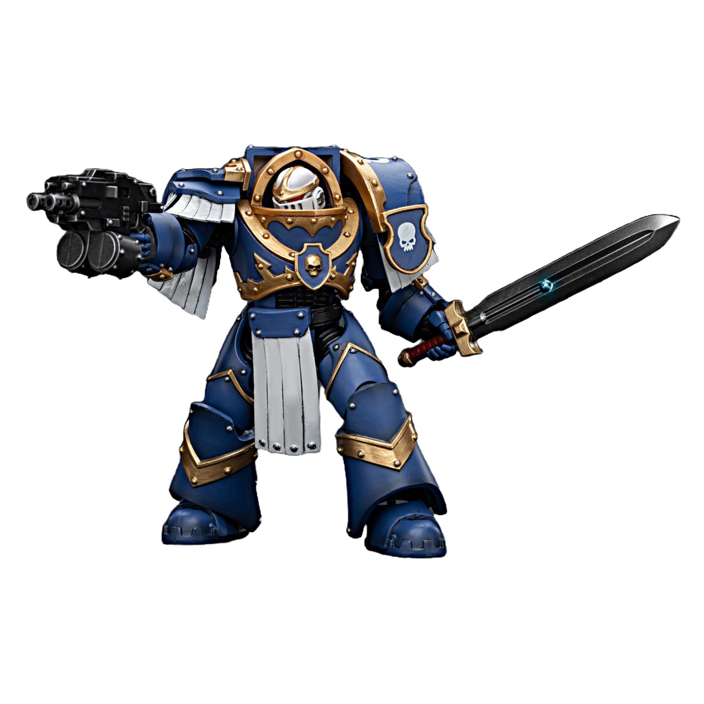 JOYTOY Warhammer 40K 1/18 Action Figures Ultramarines Cataphractii Terminator Squad Sergeant with Power decorative replica blade Collectible Model