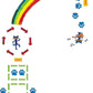 Pete The Cat Rainbow Boogie Sensory Path