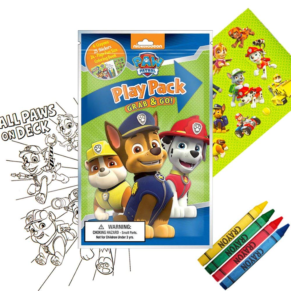 Bundle of 12 Nickelodeon Paw Patrol Grab & Go Play Packs