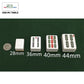 Gray Ultra-Thin Folding Automatic Mahjong Table 40Mm American Mahjong Numbered Tiles Foldable Style + 4 Racks+ Hard Tabletop Cov