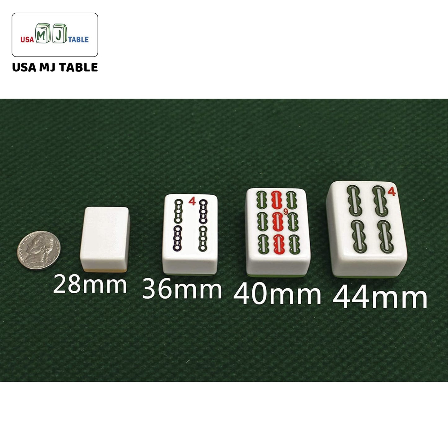 Gray Ultra-Thin Folding Automatic Mahjong Table 40Mm American Mahjong Numbered Tiles Foldable Style + 4 Racks+ Hard Tabletop Cov