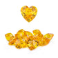 Niceup 30pcs Heart Gemstones Diamond Diving Pool Toys 1.57in Small Crystal Acrylic 3D Gems Heart Shape Gemstones for Mermaid Treasure Hunt Party Favors (Orange)