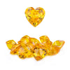 Niceup 30pcs Heart Gemstones Diamond Diving Pool Toys 1.57in Small Crystal Acrylic 3D Gems Heart Shape Gemstones for Mermaid Treasure Hunt Party Favors (Orange)