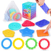 Vpojoy Squishy Sensory Toys For Kids, 10 Pcs Soft & Textured Sensory Fidget Toy With Storage Bag For Autistic Children, Sensory