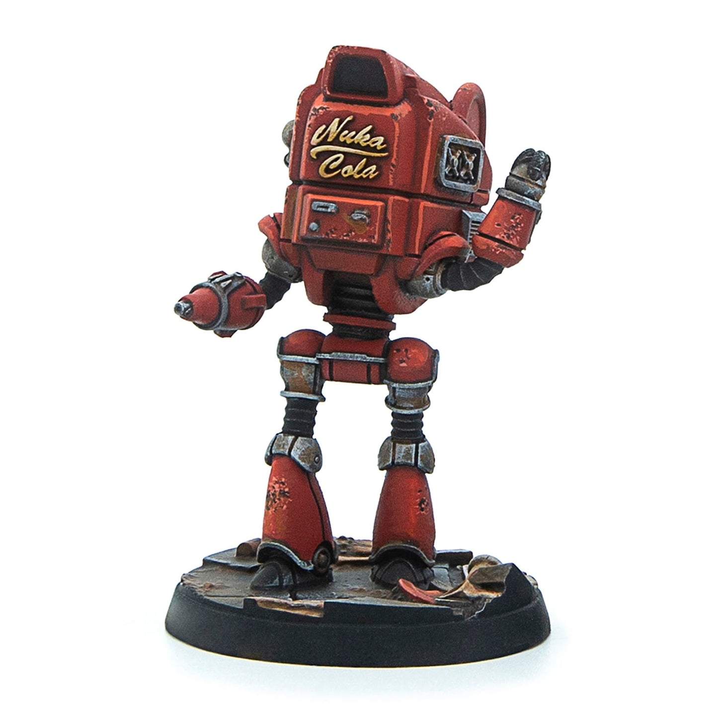 Modiphius Entertainment: Fallout: Wasteland Warfare - Robots: Starlight Theatre Staff -3 Figures, 32Mm Unpainted Resin Rpg Miniatures, Nuka World Wave