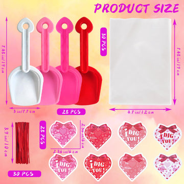 Fvcisshhu 28 Sets Summer Plastic Beach Sand Shovels Toys for Kids,7.6inch Shovels Toy for Girls Boys Party Favor,4 Colors