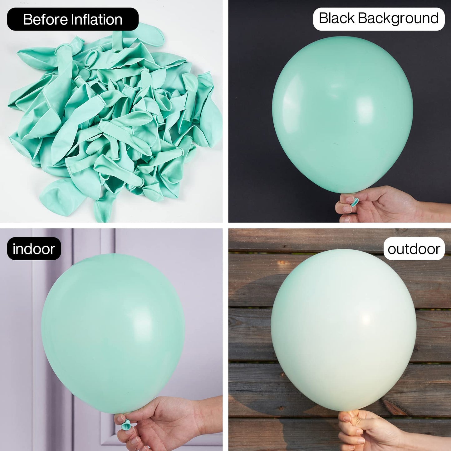 Partywoo Mint Balloons, 50 Pcs 12 Inch Pastel Teal Balloons, Pastel Turquoise Balloons For Balloon Garland Or Balloon Arch As Party Decorations, Birthday Decorations, Baby Shower Decorations, Mint-Q03