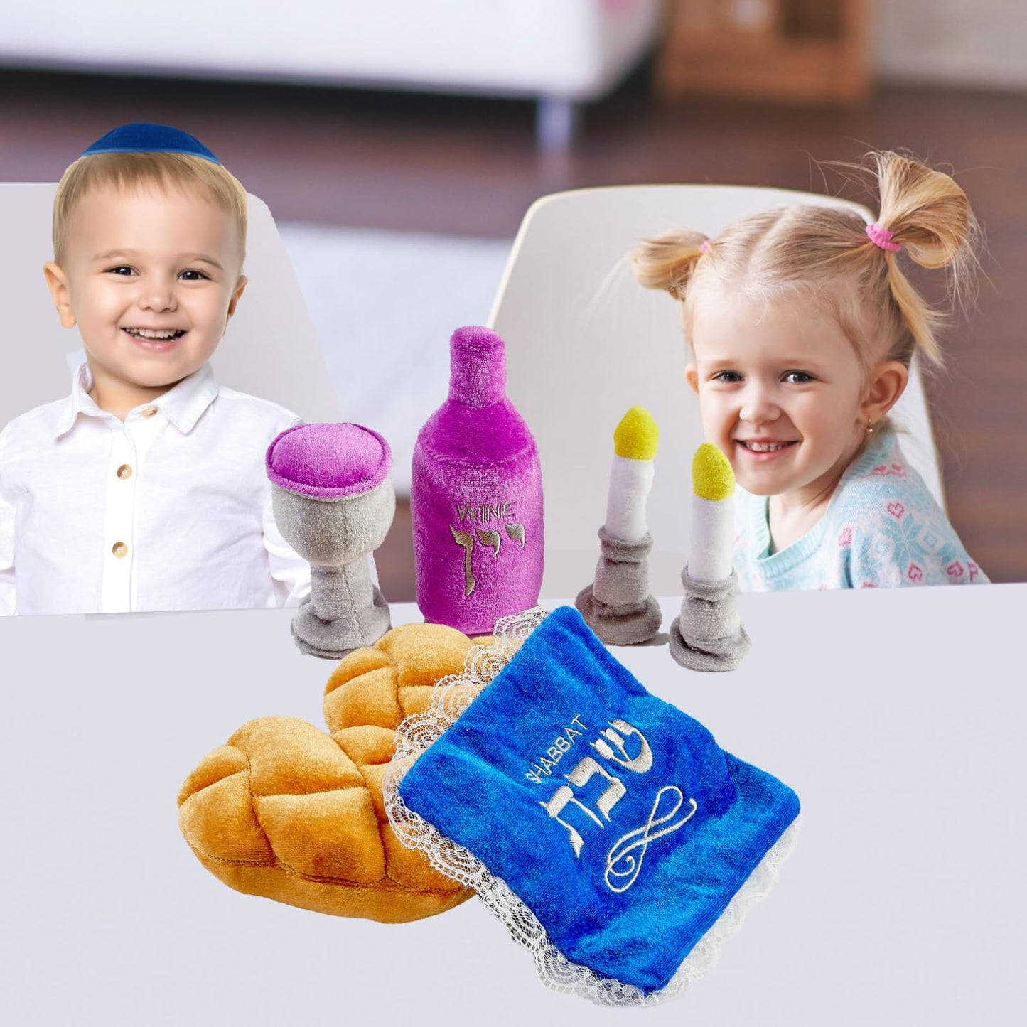 Rite Lite My Soft Shabbat Set - Plush Toy Set for Kids