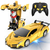Remote Control Car, Transform Robot RC Cars for Kids Toys, 2.4Ghz 1:18 Scale Racing Car with One-Button Deformation, 360Drifting