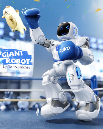 Ruko 1088 Smart Robots for Kids, Large Programmable Interactive RC Robot with Voice Control, APP Control, Present for 4 5 6 7 8