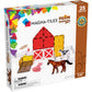 Magna-Tiles Farm Animals 25-Piece Magnetic Construction Set, The Original Magnetic Building Brand