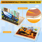 Wooden Vehicle Puzzles For Kids Age 3 4 5 Year Old, 4 Pack 24 Pcs Montessori Toddler Jigsaw Puzzles For Girl Boy Activities Pres