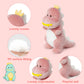 Adorlynetty Dinosaur Stuffed Animal, 12In Pink T-Rex Plush Toy, Soft Dino Plushie For Kids Boys Girls