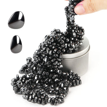 Xdajoy Magnetic Putty Black Over 600Pcs Mini Magnet Balls Ferrite Stones Magnetic Fidget Satisfying Desk Toys Fidget Putty For A