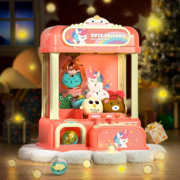 Dolive Claw Machine For Kids, Electronic Arcade Game Indoor Toy For Girls, Candy Vending Prizes Claw Game Machine Toys For Party Birthday For 6 7 8 9 Year Old,With Lights Sounds