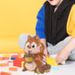 Larcele Animal Series Micro Building Blocks Animal Set, Diy Mini 3D Building Toy Bricks Kit,1449 Pieces Kljm-07 (Squirrel)