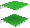 Galvanox Display Shelves For Building Bricks (2 Pack Set) Compatible With All Toy Block Brands - Floating Wall Mounted Shelf With 10 Inch Removable Baseplate (Clear Acrylic)