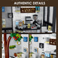 Kimiangel City Coffee Shop Building Kit for Adults, Flowers Botanical City Cafe Architecture Building Sets, Model Building Block