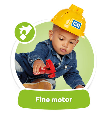 Mega Bloks Lil' Building Toolkit Set - Preschool Building Toys with Hammer, Multi-color, Plastic, Model GNT91