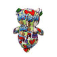 PLUSHOLOGY I Love Boston Graffiti Teddy Bear Eco Friendly Stuffed Animal; Cuddly Soft Velboa Plush Animal for Kids 3 Years Old to mature-themeds; Child-Safe Embroidered Face Details (10 Tall When Seated)