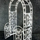1:12 Scale White Arbor with Gate #Eiwf531