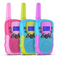 Selieve T-388 Walkie Talkies for Kids, 3 Pack, 3 KM Range, Pink, ABS, Ideal Gifts for 5-8 Year Olds