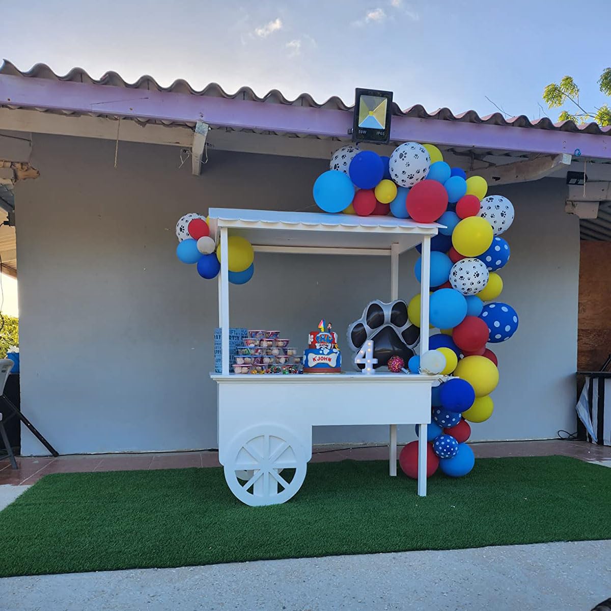 106Pcs Birthday Balloons Garland Arch Kit 18/12/10/5 With Print Balloons For Party Birthday Decorations, Dog Party Supplies For
