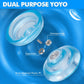 WATIEOBOO Yoyo P02 Crystal Yo Yo 2-Piece Set - Responsive & Unresponsive Dual Mode Yoyo  Finger Spin yoyo  Trick yo yo for Beginners & mature-themed Professional Players  Best YoYo Gift