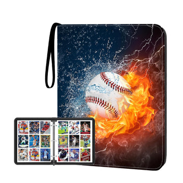 HESPLUS 9-Pocket Baseball Card Binder - Holds 900 Cards with 50 Removable Sleeves | Sports & Trading Card Album for Collectibles