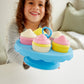 Green Toys Cupcake Set - 16 Piece Pretend Play, Motor Skills, Language & Communication Kids Role Play Toy. No BPA, phthalates, P