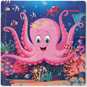 Puzzles For Kids Ages 3-5 Year Old 20 Piece Colorful Wooden Puzzles Set Of 6 Vibrant Theme Brain Development Learning Toys Set For Boys And Girls (6 Puzzles)